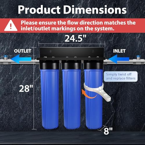 WGB32B KDS+AHPF12MNPT16X2 Whole House Water Filtration System