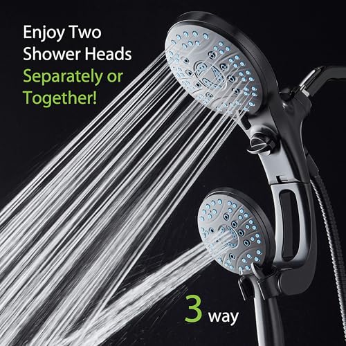 AquaCare 50 mode High Pressure Shower Head Combo with Arm & Dual Power Wash
