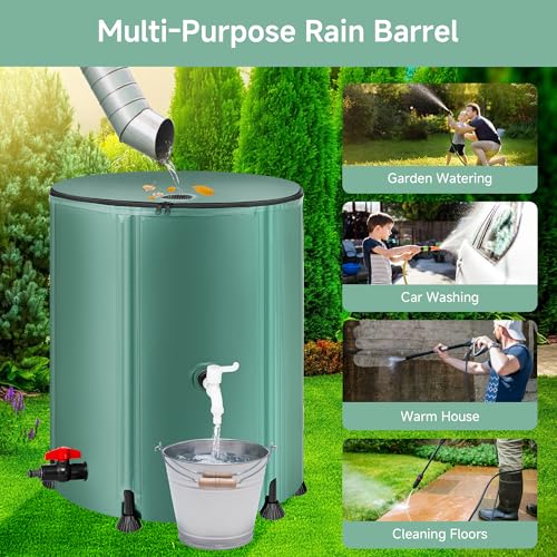 Collapsible Rain Barrel Water Storage Containers