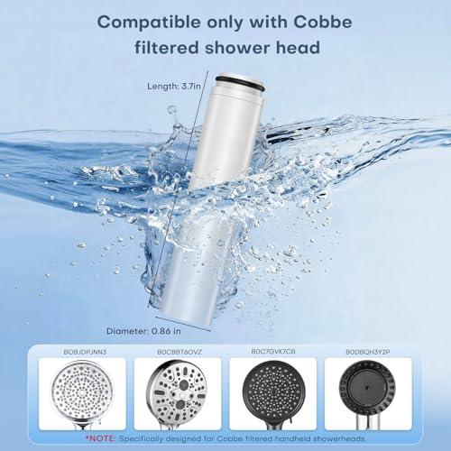 Shower Filter Compatible with Cobbe Shower Head Filter Replacement