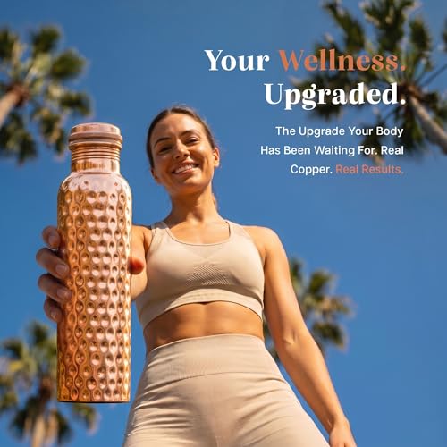 Pure Copper Water Bottle for Drinking Water