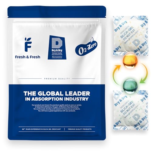 50 Gram [50 Packets] Orange Indicating Silica Gel Packets Desiccants Silica Packets