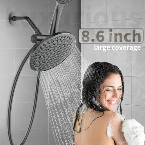 Dual Shower Head with Handheld Combo