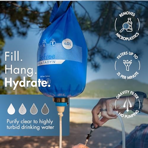 BeFree Gravity Water Filter 6L for Camping & Group Use