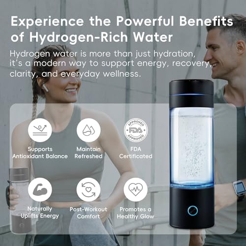 3000 PPB Hydrogen Water Bottle SPE PEM Molecular Hydrogen Generator