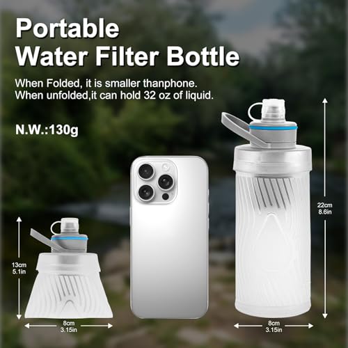 700ml Collapsible Water Filter Bottle