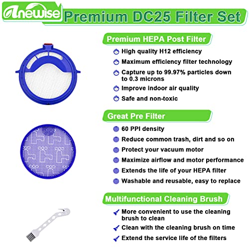 DC25 Filter for Dyson DC25 Ball Animal Multi Floor Upright Vacuum