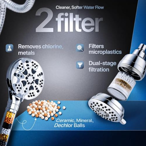 Dual Filtered Shower Head Combo