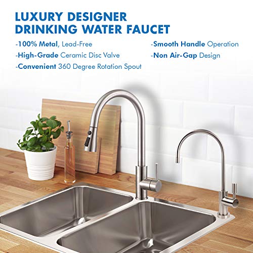 Faucet-CD-NP Designer Faucet, Lead-Free, Brushed Nickel