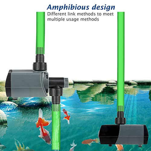 HSUP3000F) Submersible Water Pump With Fountain Jets - Pond Pump - Submersible Pump - Water Fountain Pump - Aquarium Pump