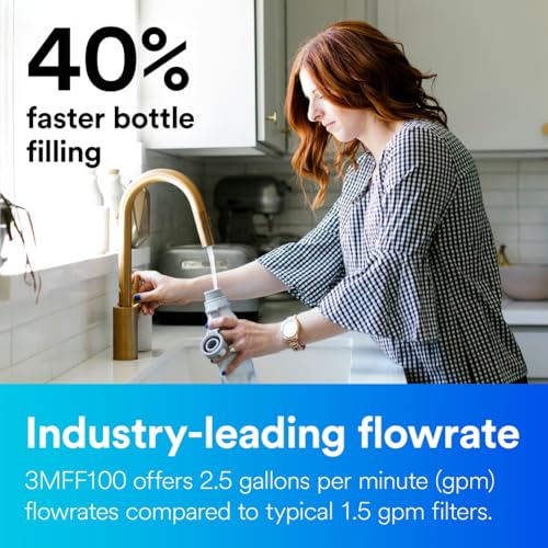 3M Aqua Pure 3M FF100 Under Sink Drinking and Cooking Water Filter System
