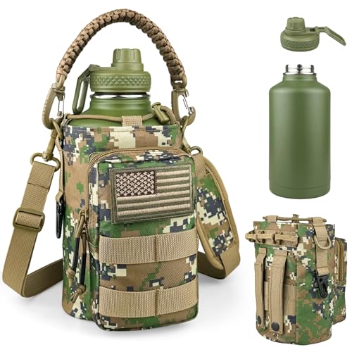 Half Gallon Water Bottle Insulated with Sleeve