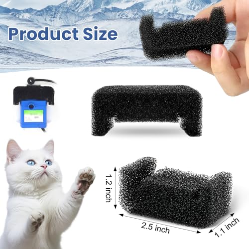 16 Pack Cat Water Fountain Sponge Filters (16 Count)
