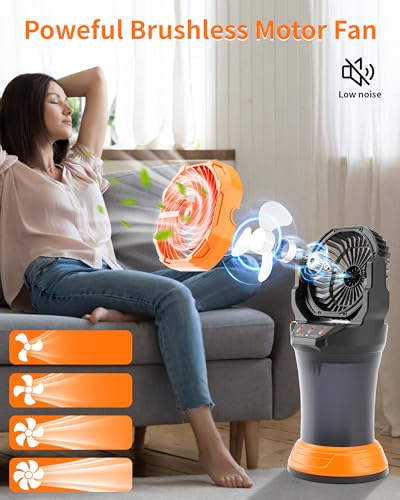 Portable Misting Fan with Large Battery Fan