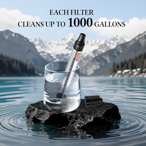 6 Pack Mini Water Filter Straws (6 Count)