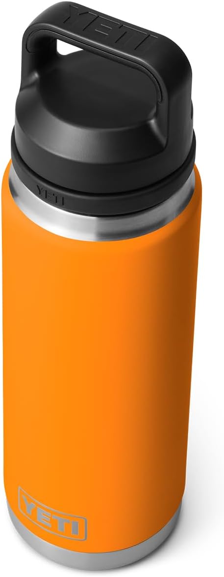 YETI Rambler 26 oz Bottle, Vacuum Insulated, Stainless Steel with Chug Cap, King Crab