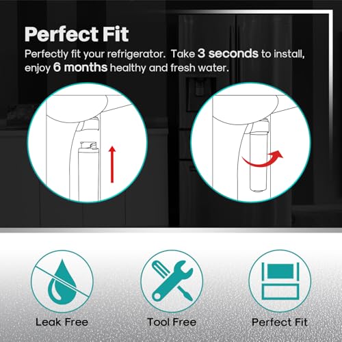 Premium MSWF Refrigerator Water Filter Compatible with GE MSWF (3 Count)
