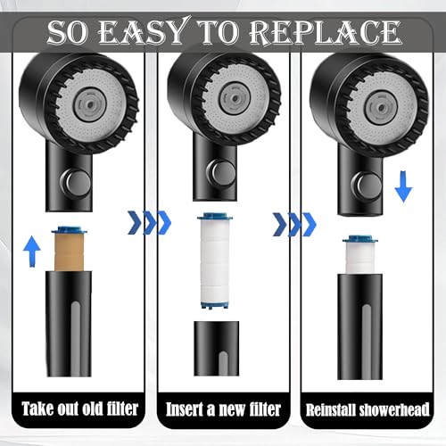 Turbo Shower Head Filter with Minerals (6 Count)