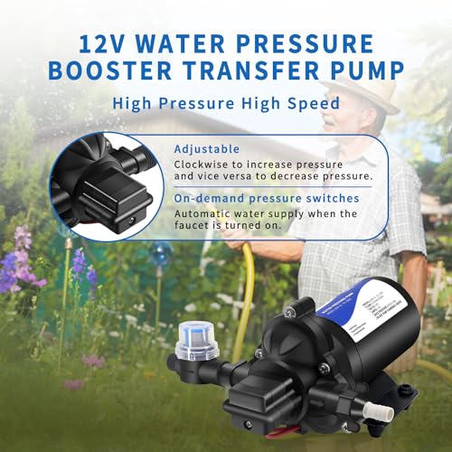 12V DC RV Fresh Water Pump for Home (81.12 Ounce)