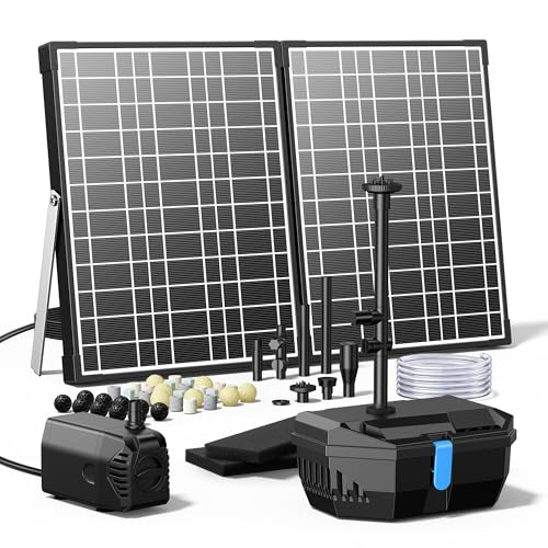 30W Solar Pond Filter Fountain with 200 GPH Water Pump Outdoor