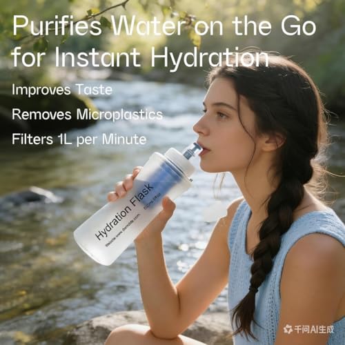 Collapsible Water Bottle with Filter System
