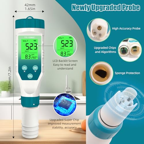 PH Meter for hydroponics & Spa Salt Tester