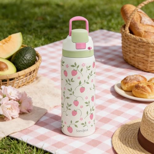 Strawberry Stainless Steel Water Bottle
