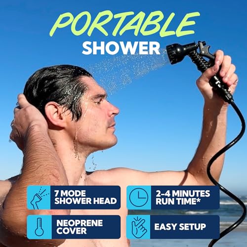Portable Shower with 7 Mode Shower Head