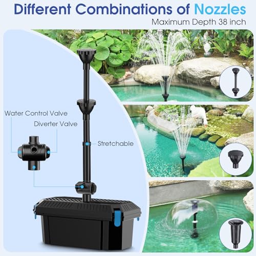 55W Solar Pond Pump with Filter Kit