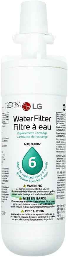 LG LT700P- 6 Month / 200 Gallon Capacity Replacement Refrigerator Water Filter (NSF42 and NSF53) ADQ36006101, ADQ36006113, ADQ75795103, or AGF80300702 , White , Single