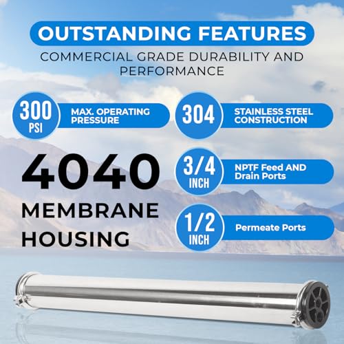 4040 Reverse Osmosis SS Pressure Vessel Membrane