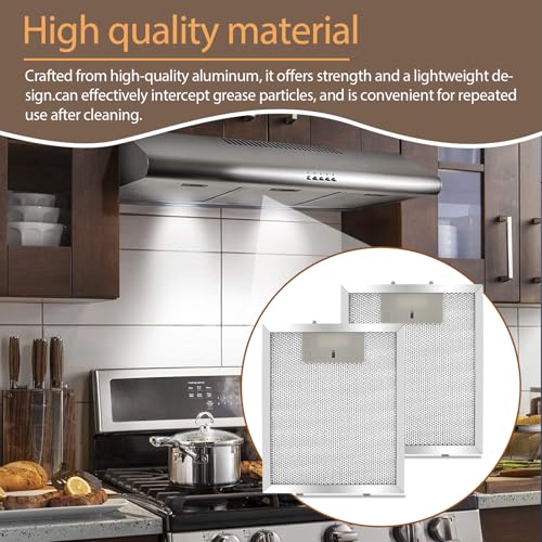 W10915369 Range Hood Filter 8.75 X 7.5 Inch Compatible with Whirlpool (2 Count)