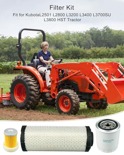 Filter Kit Fit for Kubota L2501 L2800 L3200 L3400 L3700SU L3800 HST Tractor