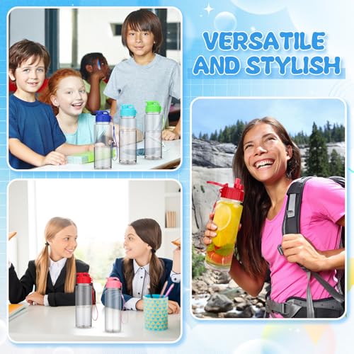 20 Pcs 17 Oz Plastic Water Bottles Bulk Sports