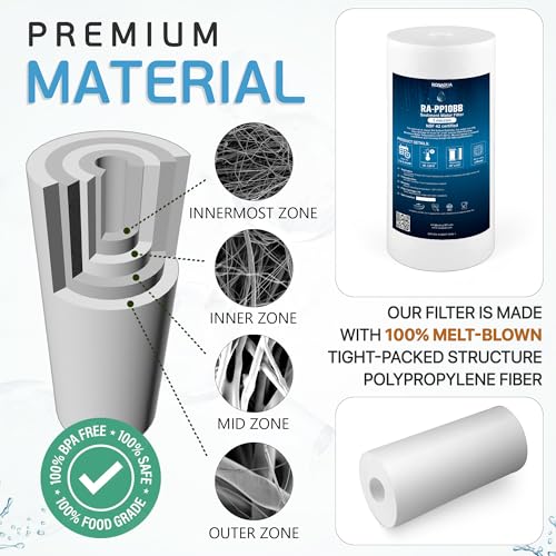 10" x 4.5" Big Sediment Replacement Water Filter Cartridge