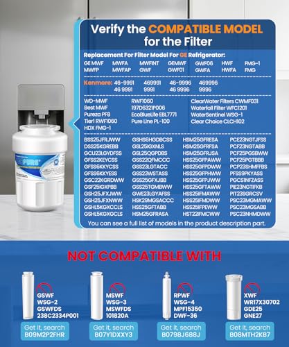 RWF0600A Refrigerator Water Filter Replacement for GE MWF