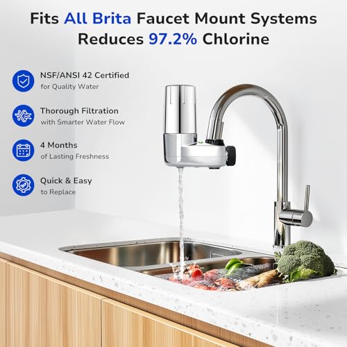 3 Pack Water Filter Replacement for Brita® Faucet Filtration System (3 Count)