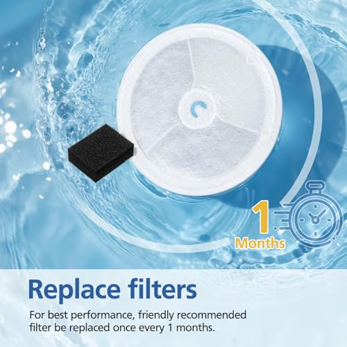 12 PCS Upgraded Filter Unit 3.0 Pet Cat Water Fountain Filter (12 Count)