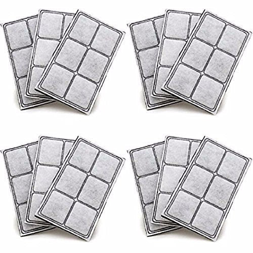 Premium Charcoal Water Filter Replacement Compatible with Drinkwell Platium Pet Fountain (12 Count)