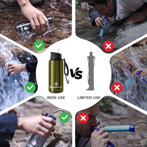 Purified Water Bottle for Camping (2 Count)