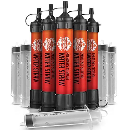 5 High Capacity Emergency Water Straws (5 Count)