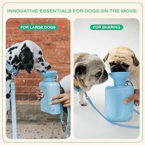 Springland 44oz Classic Portable Dog Water Bottle with Built (44 Fl Oz)