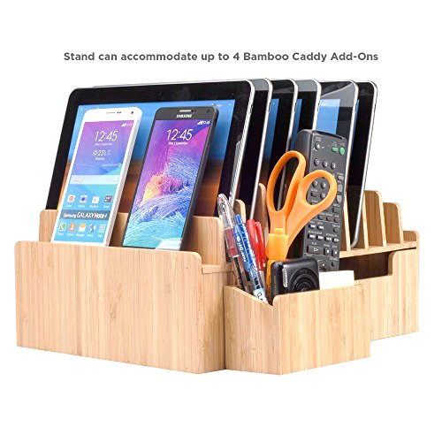 Bamboo 10 Port Charging Station Plus 2 Caddy Add