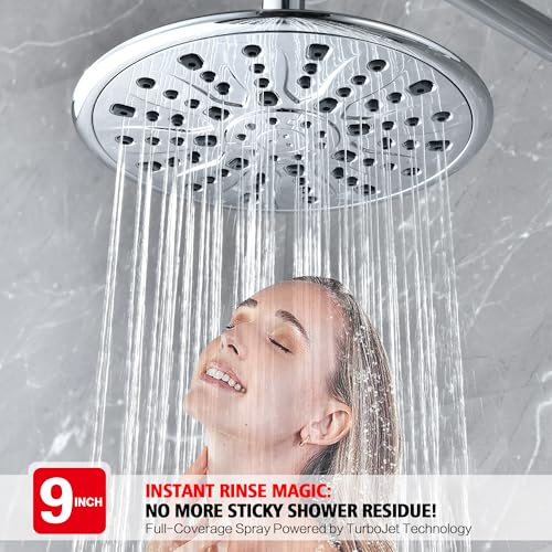 Shower System with Filtered Hand Shower for Hard Water