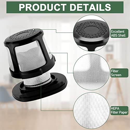 3061 Filter Replacement for Bissell PowerLifter Pet and Adapt Ion Filter (4 Count)
