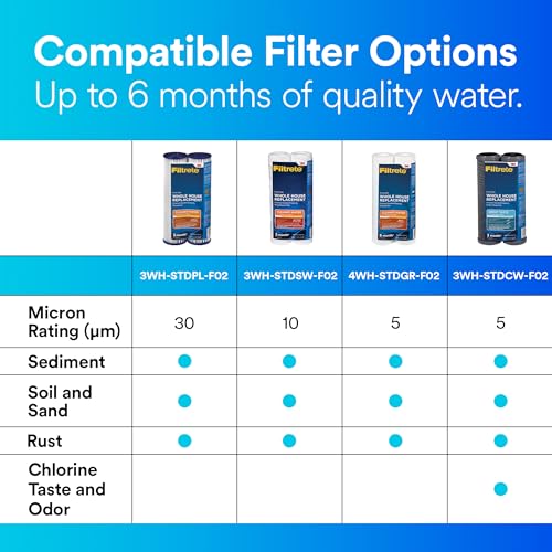 Standard Capacity Whole House Pleated Replacement Water Filter 3WH (2 Count)