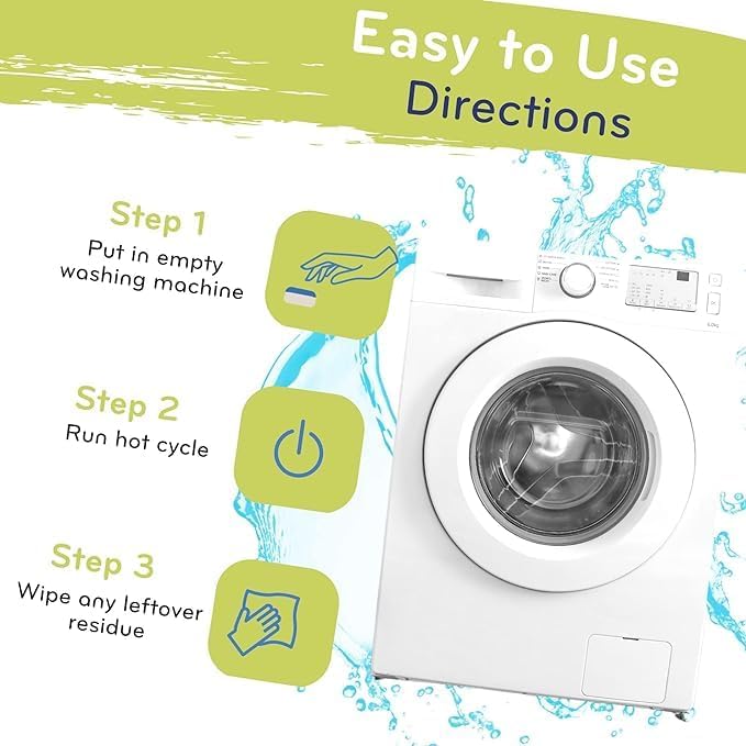 Washing Machine Cleaner and Deodorizer (24 Count)