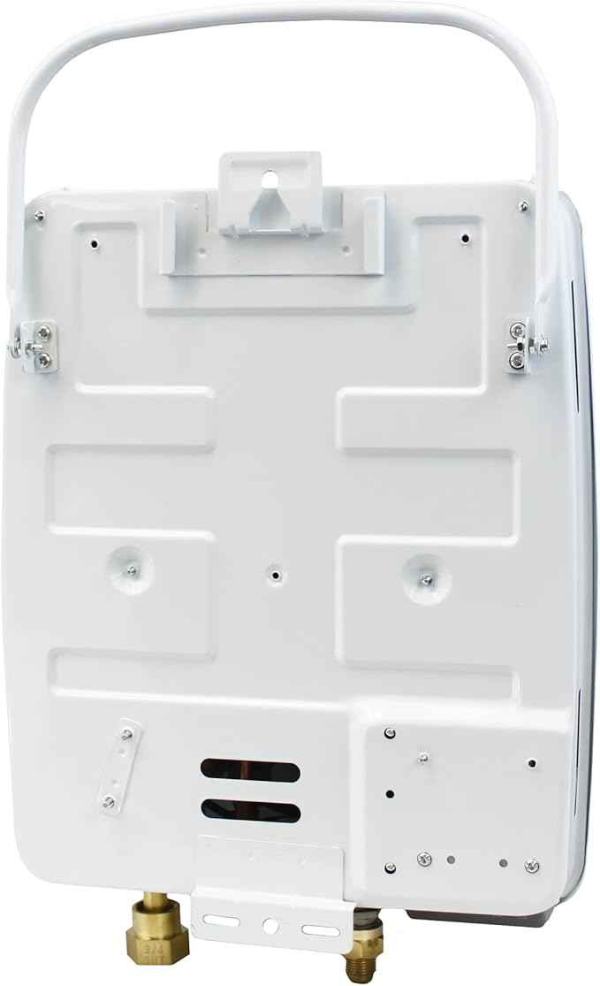 Flame King YSNAZ132 Portable Tankless Water Heater Propane Gas 5L 1.32GPM at 34,000 BTU, Outdoor Instant Hot Water Shower for RV, Camping, Farm, Cabins