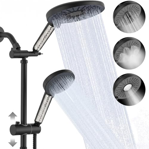 Filtered Shower Head with Handheld High Pressure Shower Head with Filters