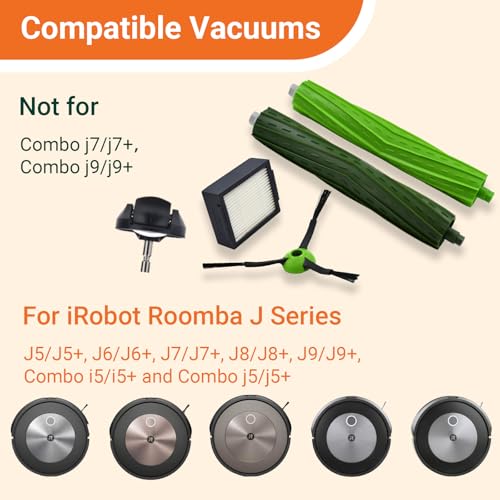 Replacement Parts Compatible with iRobot Roomba J7 J7+ J5 J5+ J6 J6+ J8 J8+ J9 J9+ i e j Series Vacuum Cleaner Accessories Kit